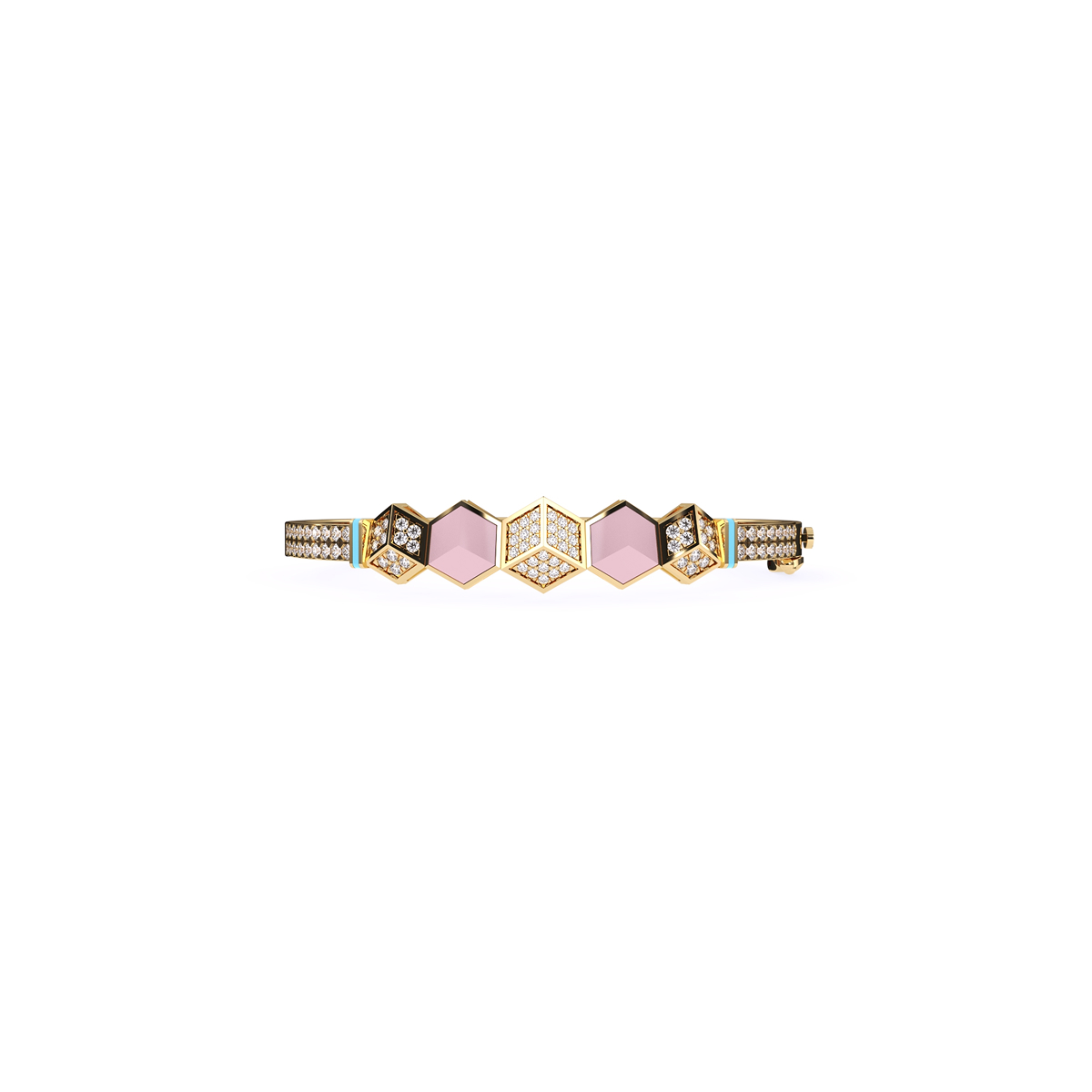 Impressive Round Cluster Diamond Bracelet
